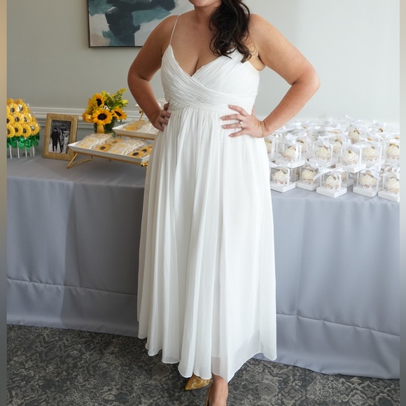 IEENA for MAC DUGGAL FAUX WRAP DRESS - Picture 4 of 4